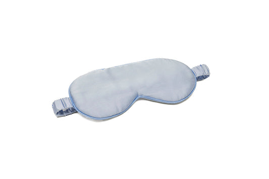 Silk Sleep Mask Light Blue - Velora Luxury Fashion