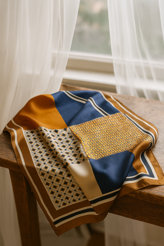 Forsters Finery Mulberry Silk Scarves. 26x26 inches Square - Velora