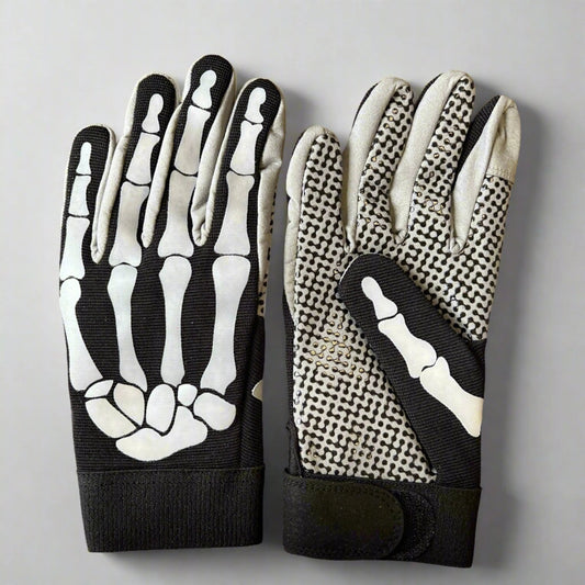 Skeleton Fabric Anti-Slip Mechanic Gloves Boutique of Leathers/Open Road