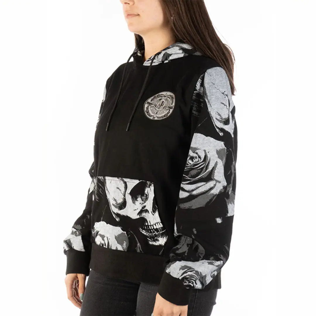 Skull N' Roses Pullover Hoodie - Velora Luxury Fashion