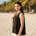 Sleeveless Blouse - Velora Luxury Fashion