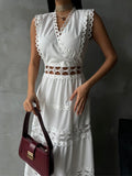 Sleeveless Long Dress - Velora Luxury Fashion