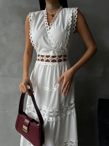 Sleeveless Long Dress - Velora Luxury Fashion