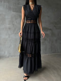Sleeveless Long Dress - Velora Luxury Fashion