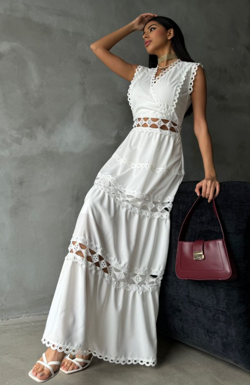 Sleeveless Long Dress - Velora Luxury Fashion
