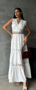 Sleeveless Long Dress - Velora Luxury Fashion