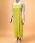 Sleeveless Long Dress with Crochet - Velora Luxury Fashion