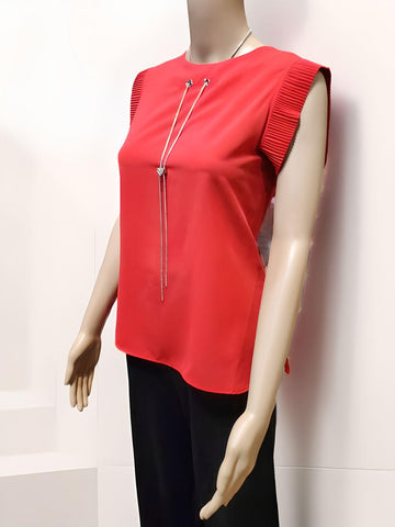 Sleeveless Top Neck Chain - Velora Luxury Fashion