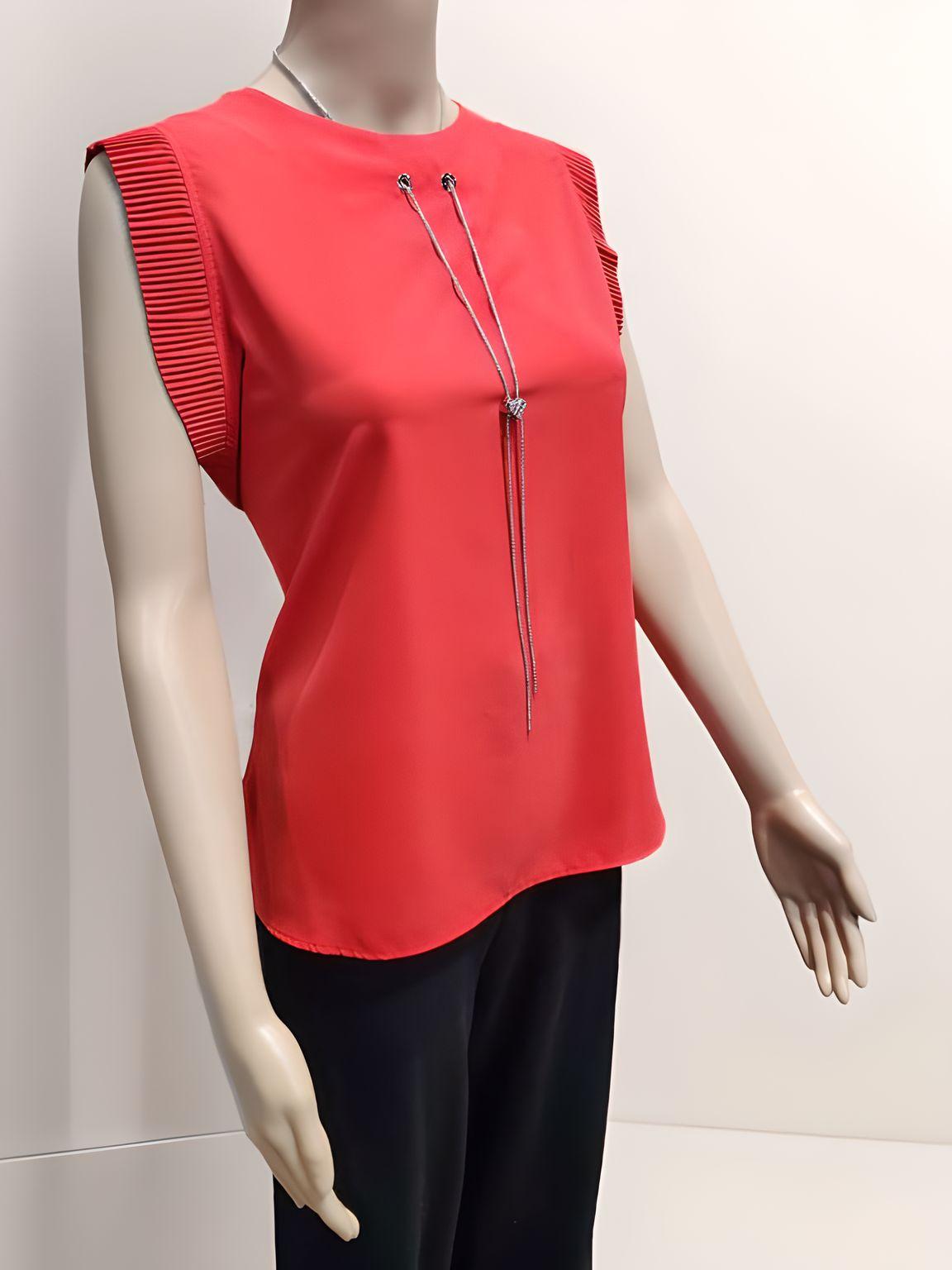 Sleeveless Top Neck Chain - Velora Luxury Fashion