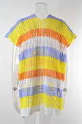 Slit Color Block V-Neck Cover-Up - Velora Luxury Fashion