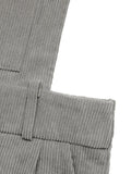 Slit Wide Leg Overalls with Pockets - Velora Luxury Fashion