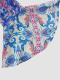 Smocked Off-Shoulder Printed Top and Skirt Set