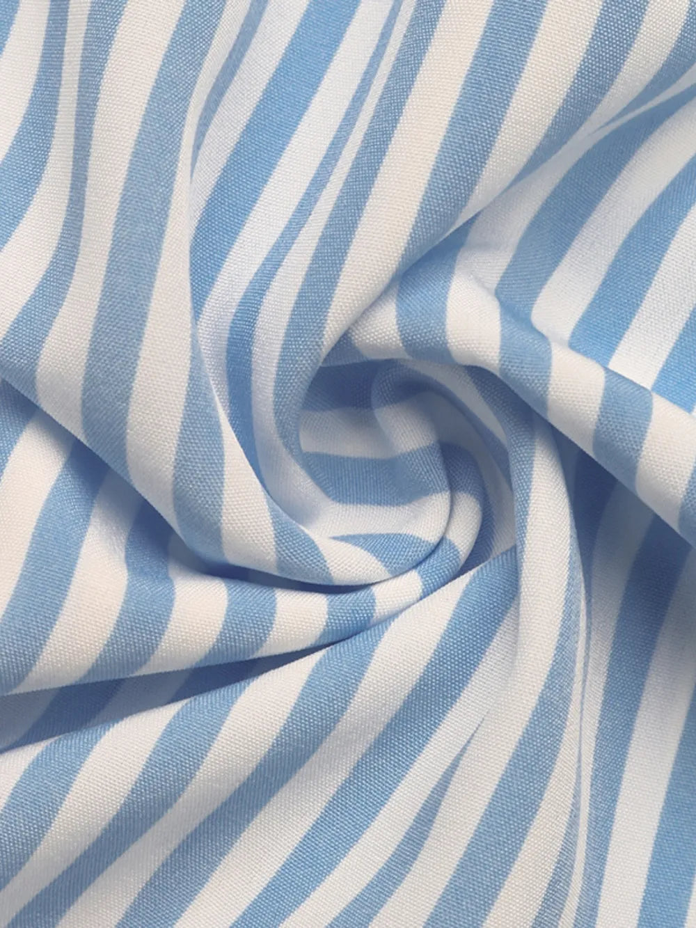 Smocked Striped Wide Striped Midi Dress - Velora Luxury Fashion