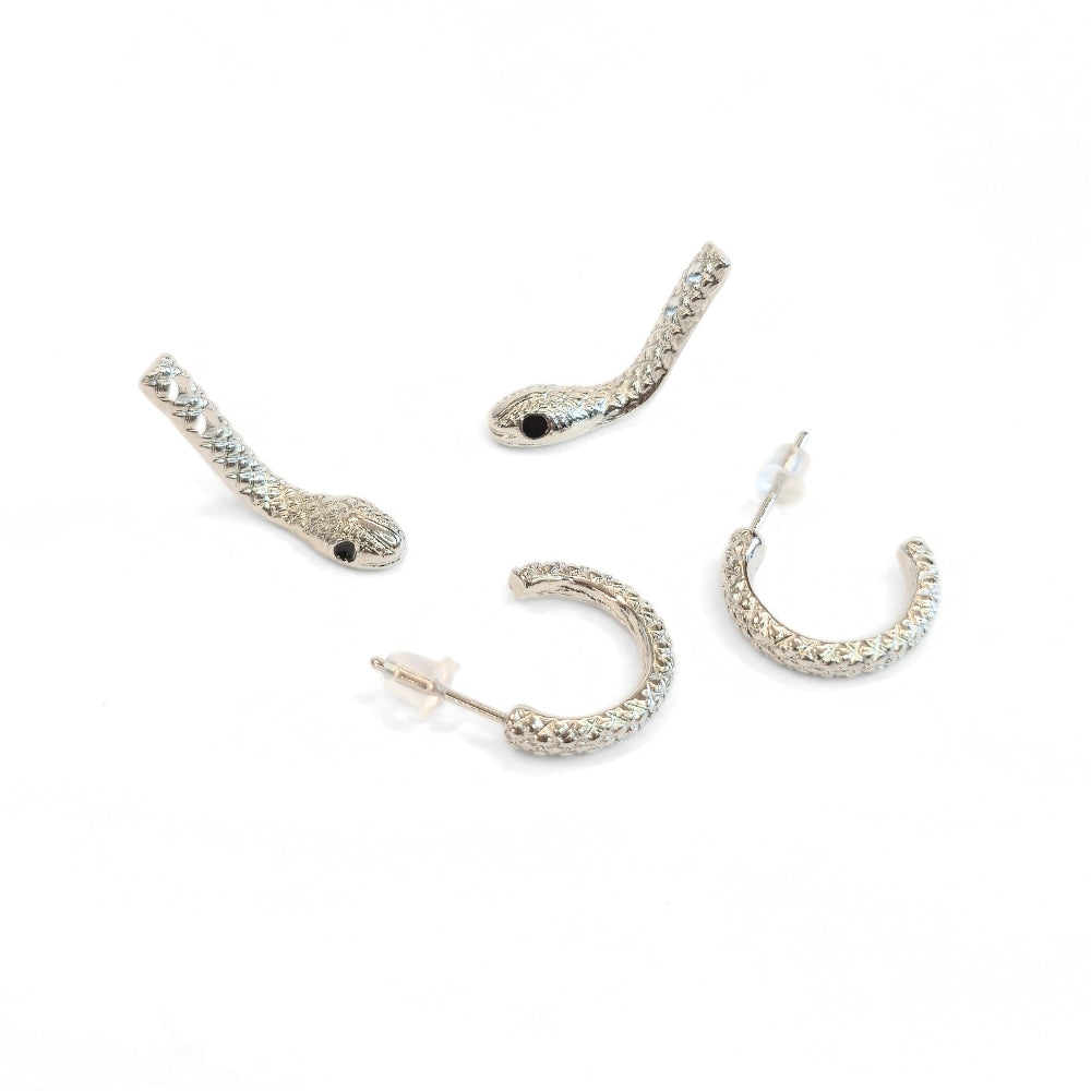 Curious Snake Illusion Earrings - Velora