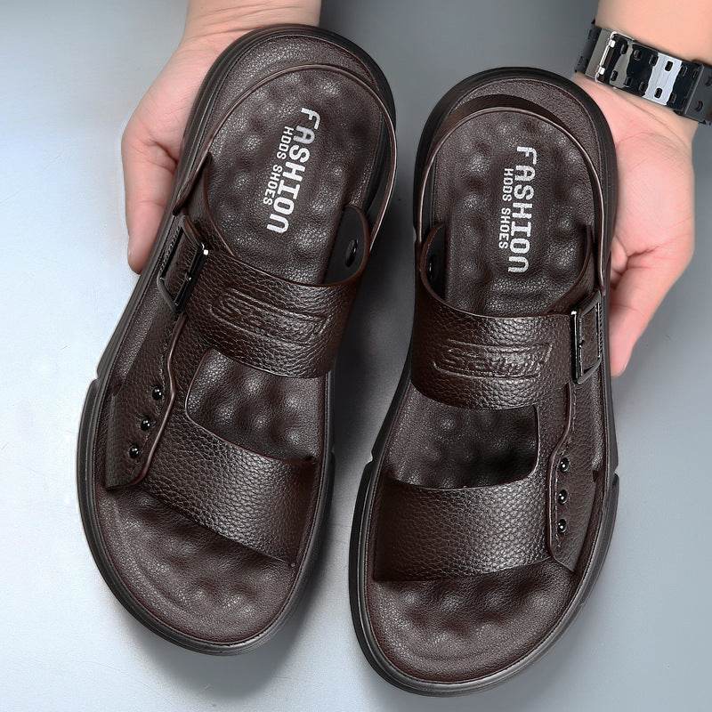 Soft Leather Men's Casual Beach Shoes Latex Pad EX-STOCK Canada