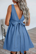 Square Neck Sleeveless Mini Dress - Velora Luxury Fashion
