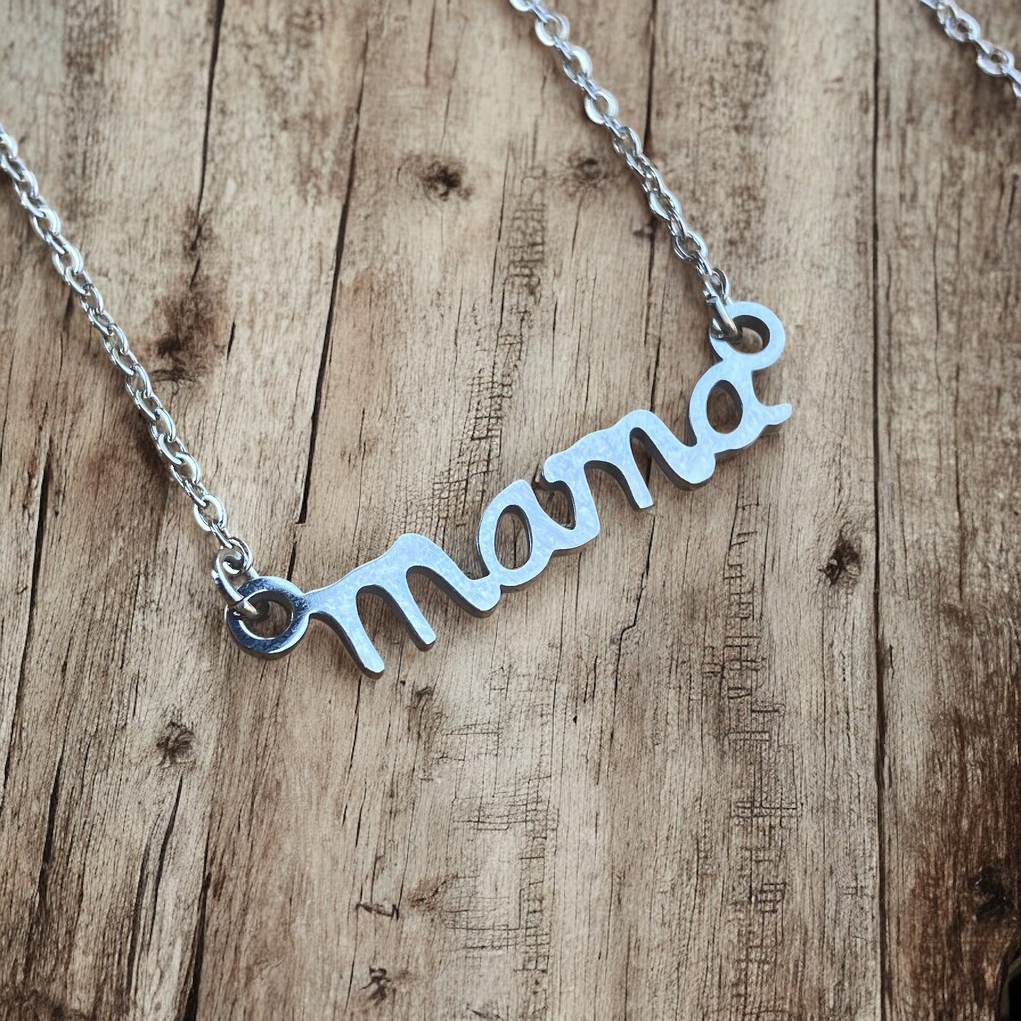 Stainless Steel Mama Necklace - Velora Luxury Fashion
