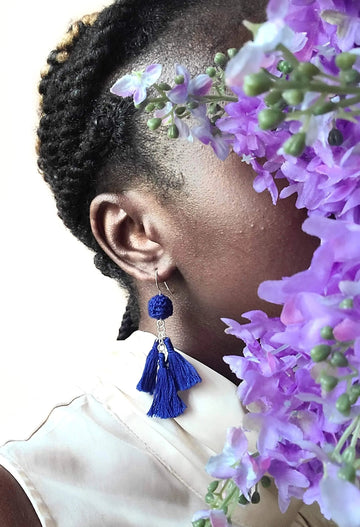 Statement Ball Tassel Earrings - Velora Luxury Fashion