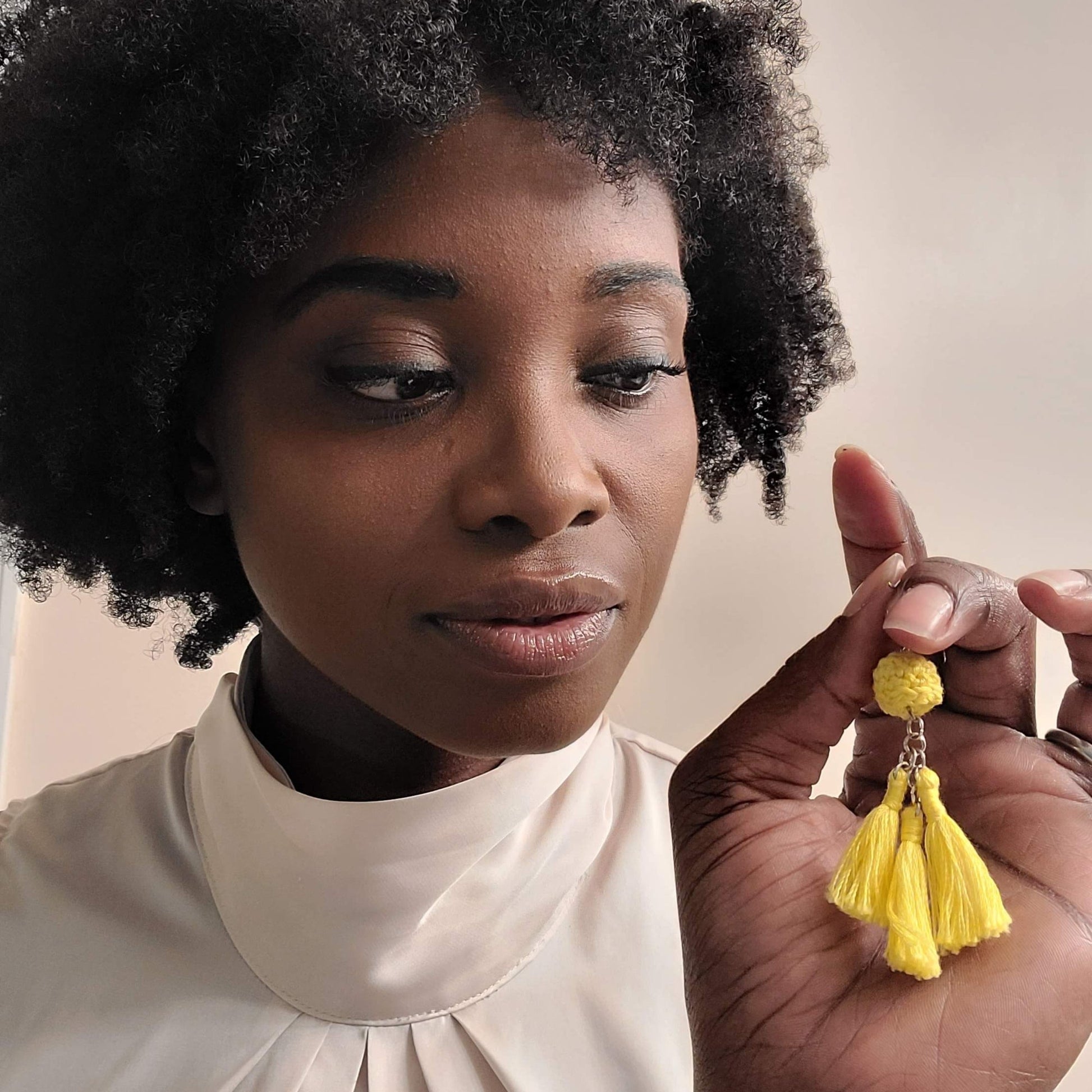 Statement Ball Tassel Earrings - Velora Luxury Fashion