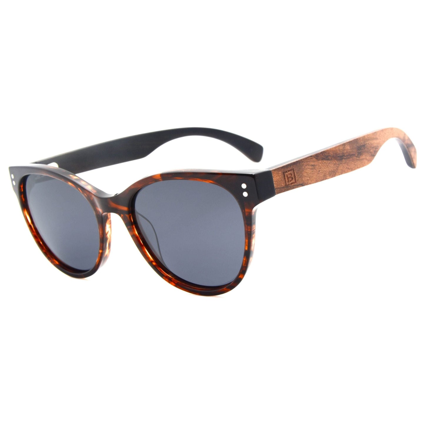 Stella - Acetate & Wood Sunglasses - Velora Luxury Fashion