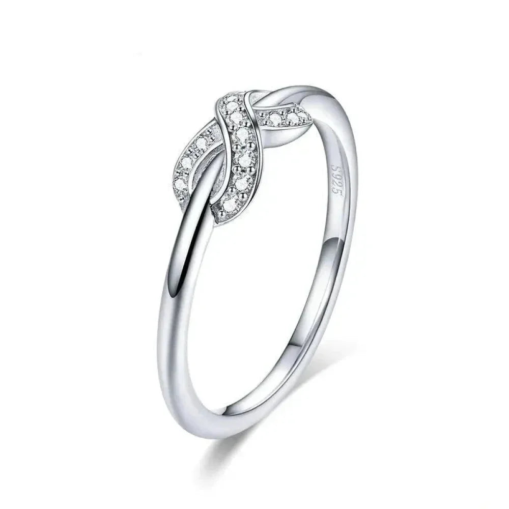 Sterling Silver Infinity Ring (Forever Bound) - Velora Luxury Fashion