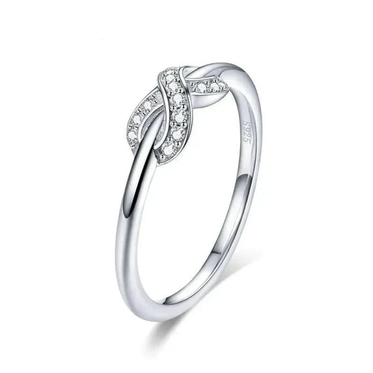 Sterling Silver Infinity Ring (Forever Bound) - Velora Luxury Fashion