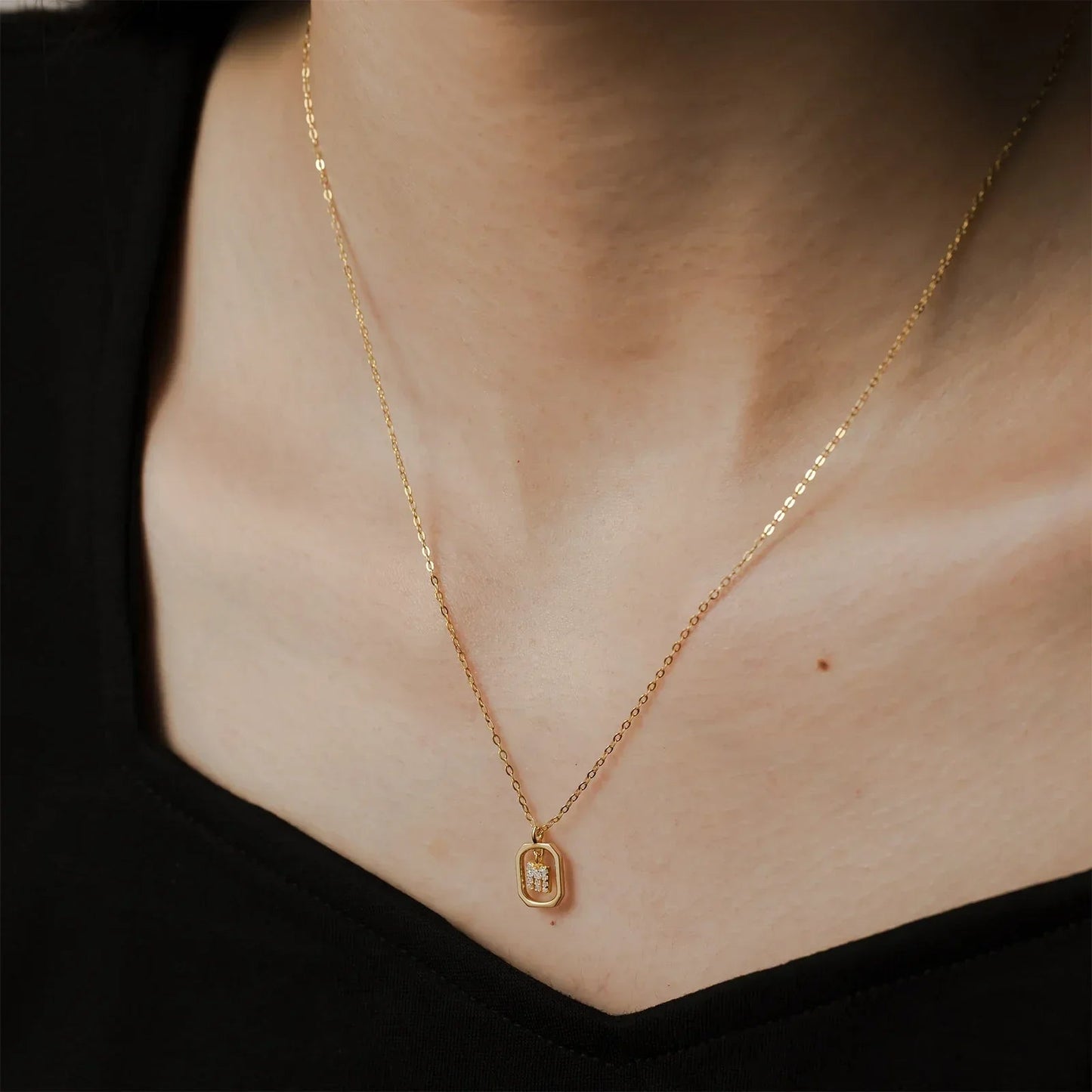 Sterling Silver Initial Necklace - Velora Luxury Fashion