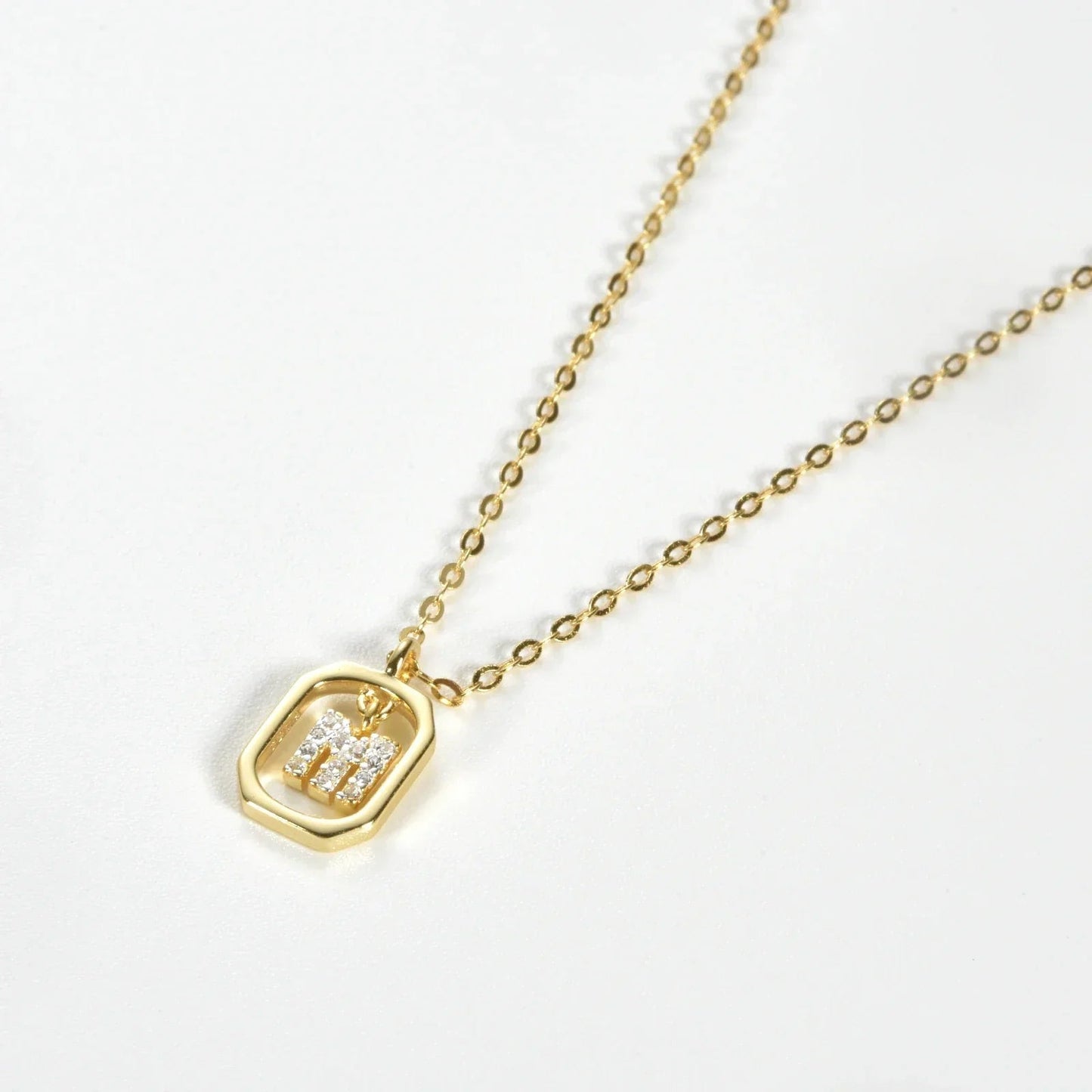 Sterling Silver Initial Necklace - Velora Luxury Fashion
