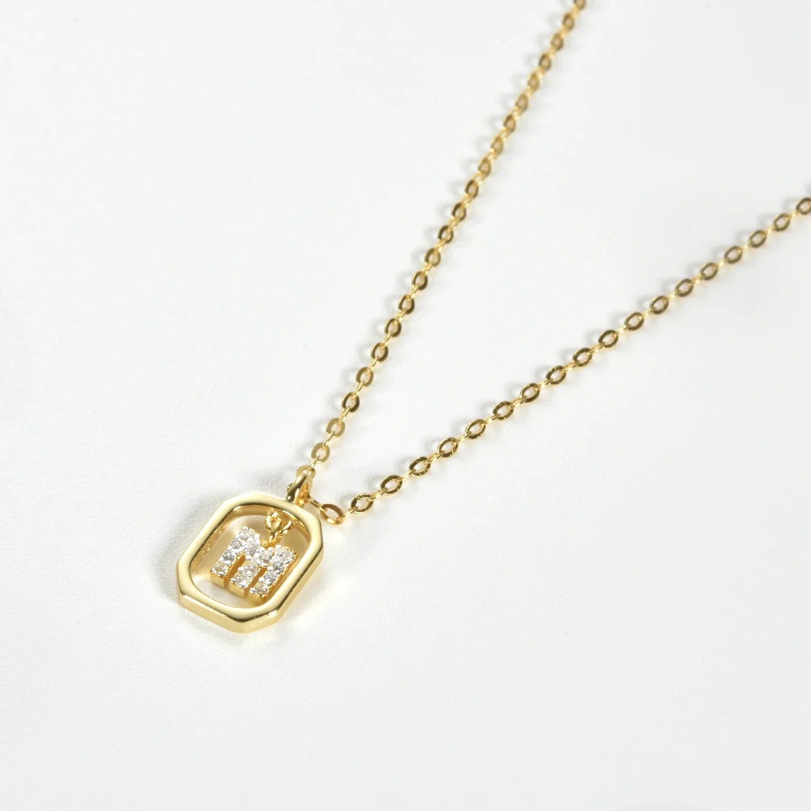 Sterling Silver Initial Necklace - Velora Luxury Fashion