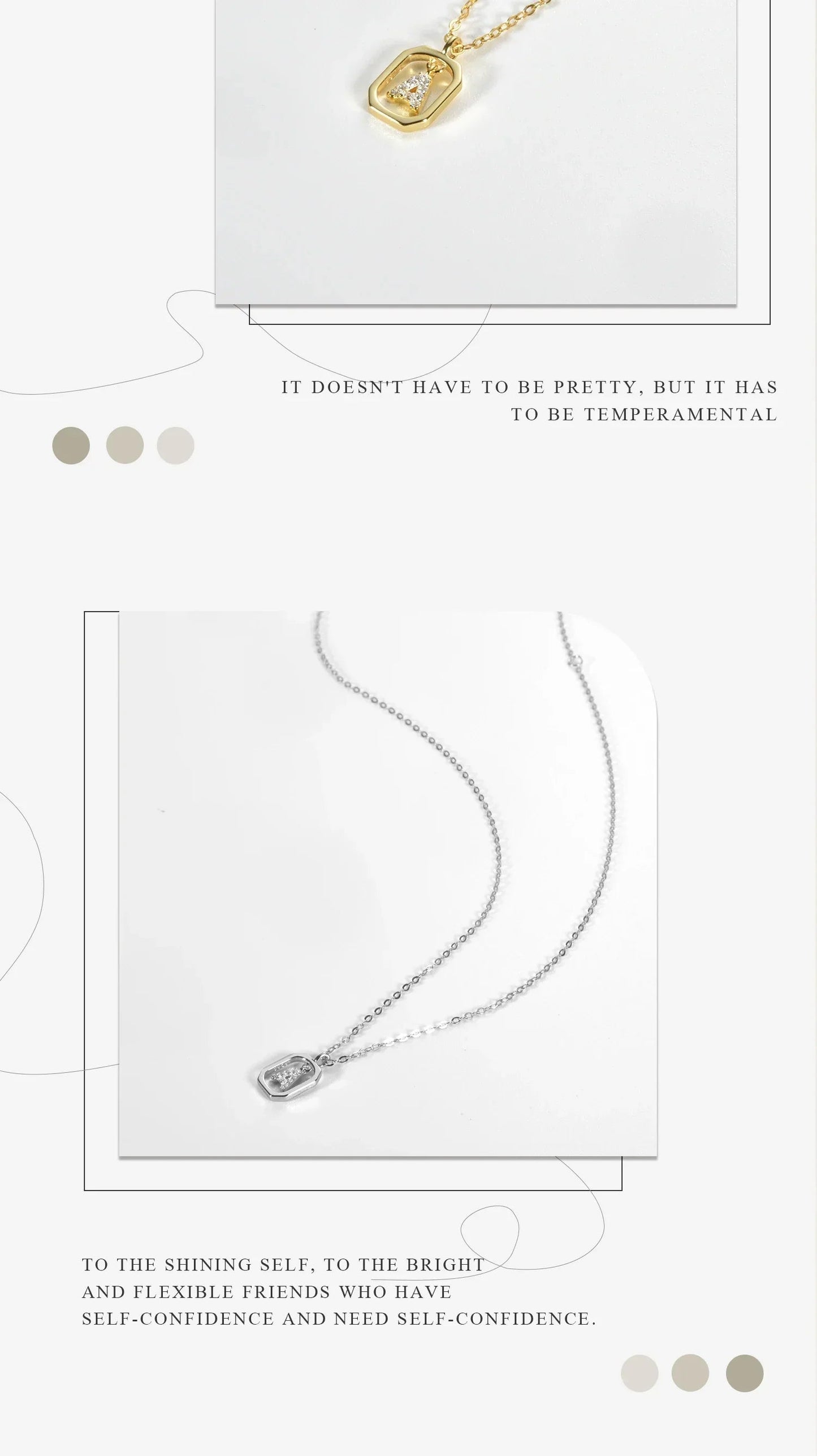 Sterling Silver Initial Necklace - Velora Luxury Fashion