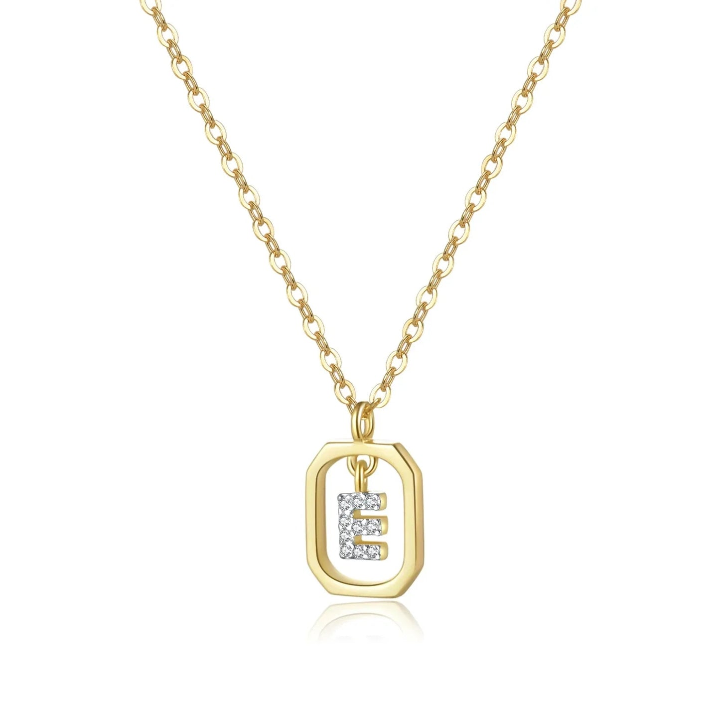 Sterling Silver Initial Necklace - Velora Luxury Fashion