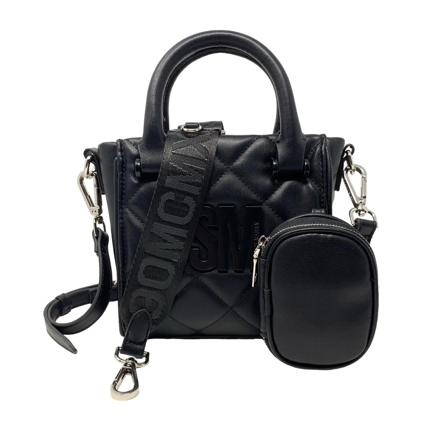 Steve Madden BBABI Quilted Top Handle Crossbody Nutshell - Velora Luxury Fashion