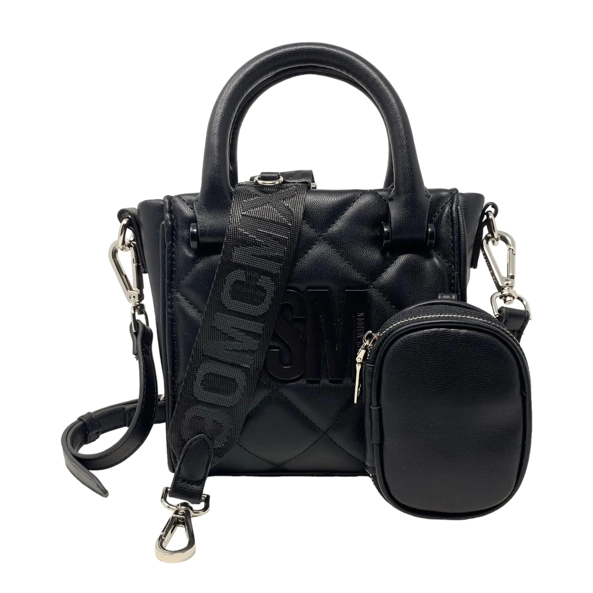 Steve Madden BBABI Quilted Top Handle Crossbody Nutshell - Velora Luxury Fashion