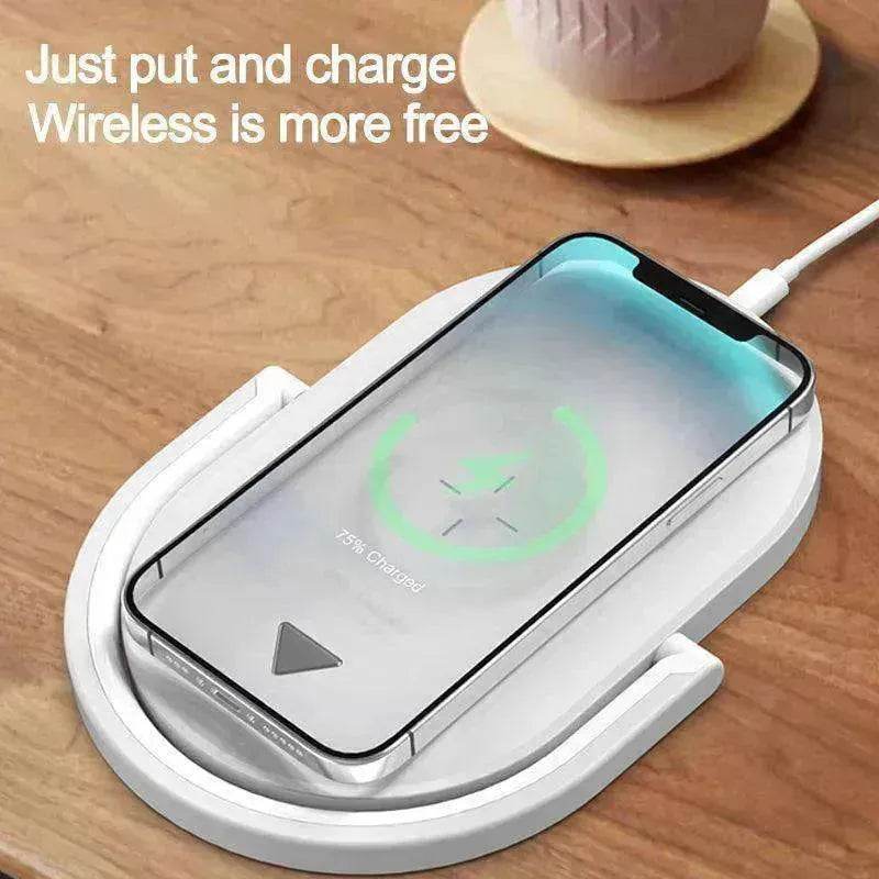 Stonego 3-in-1 Charger & Lamp: Fast 15W Charge - Velora