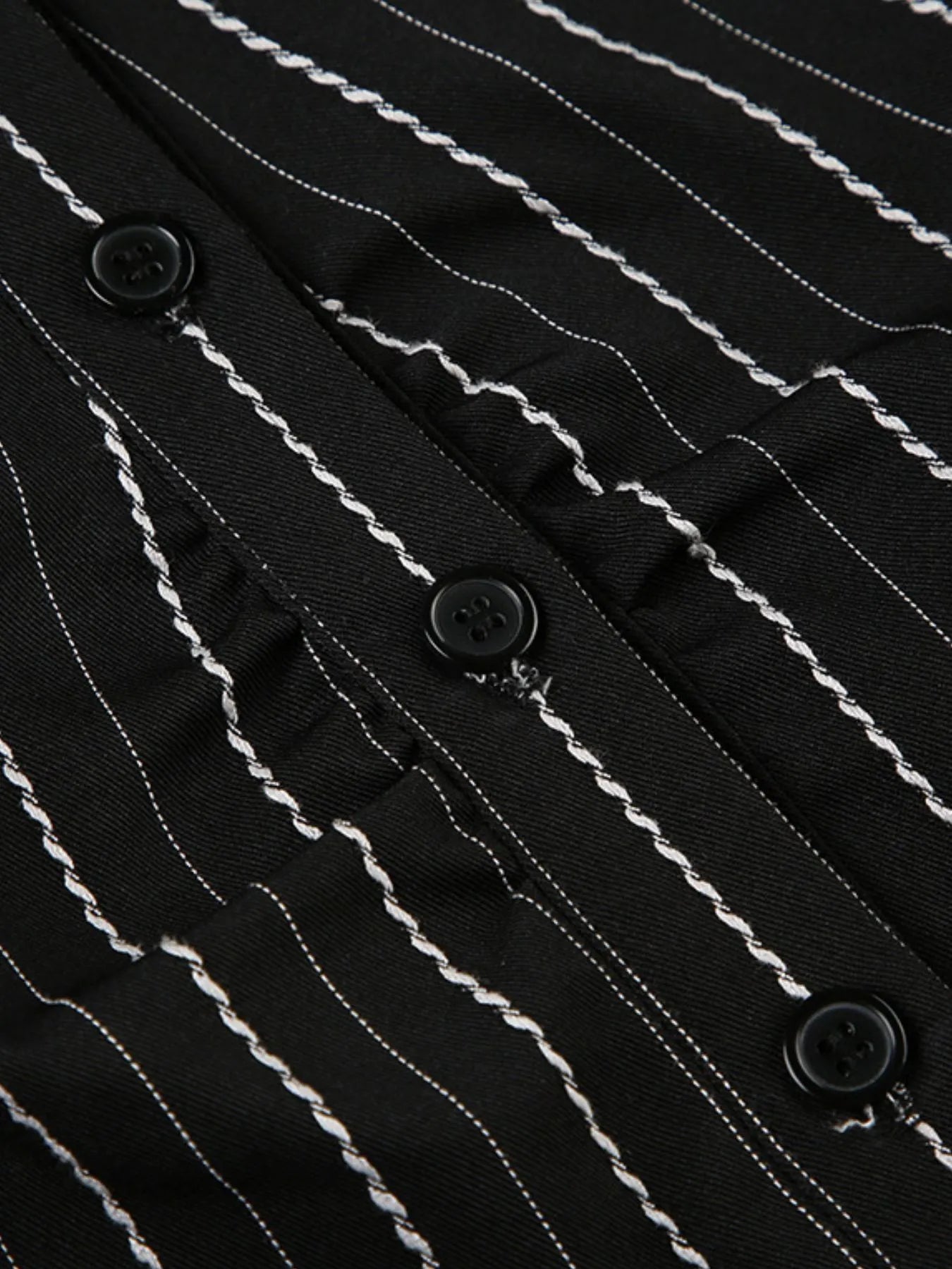 Striped Button-Down Collared Neck Shirt - Velora Luxury Fashion