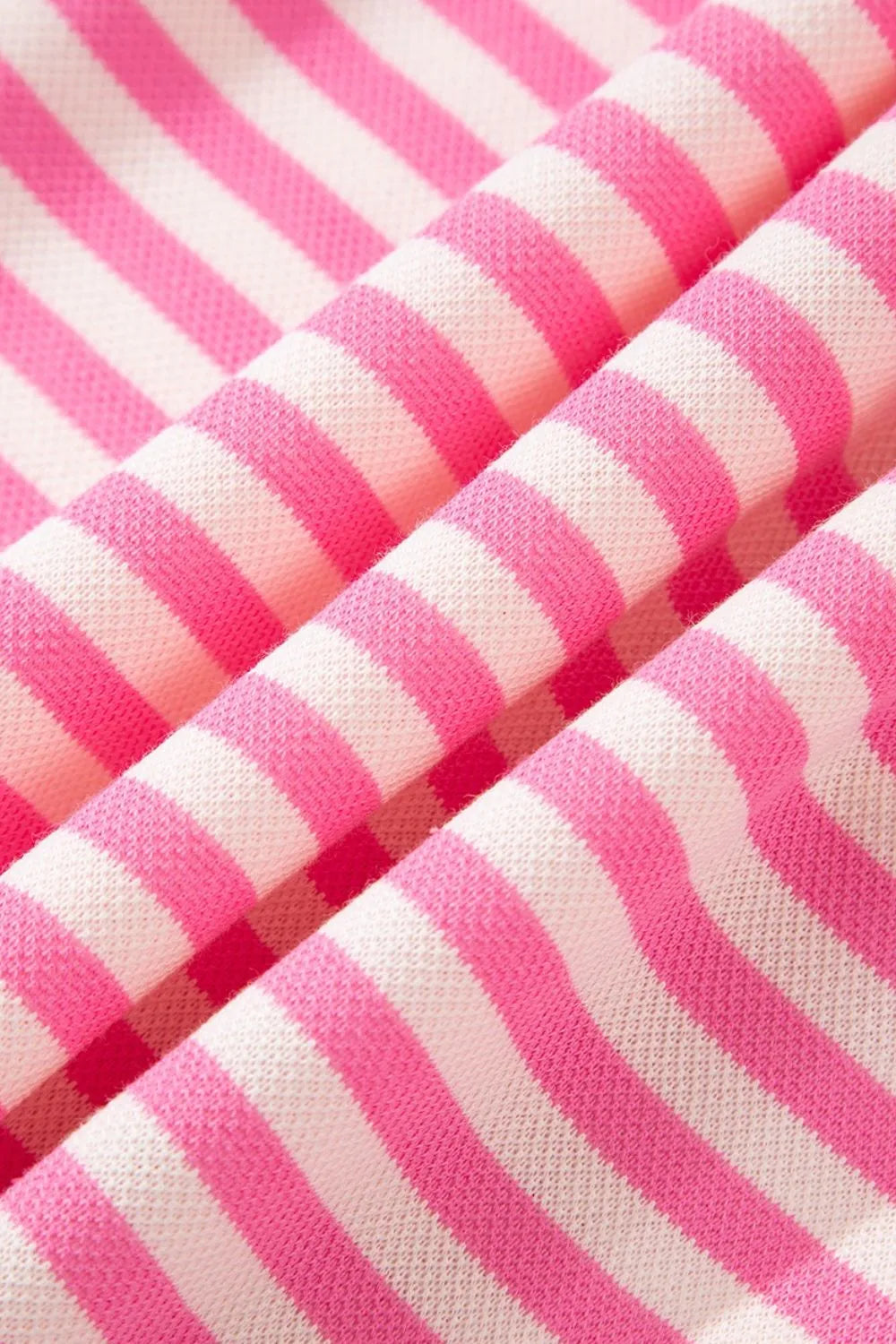 Striped Tie-Back Blouse with Cutout Detail - Velora Luxury Fashion