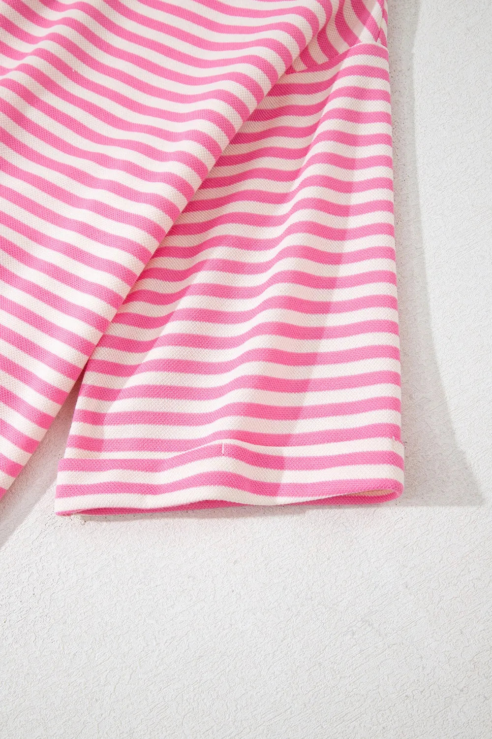 Striped Tie-Back Blouse with Cutout Detail - Velora Luxury Fashion