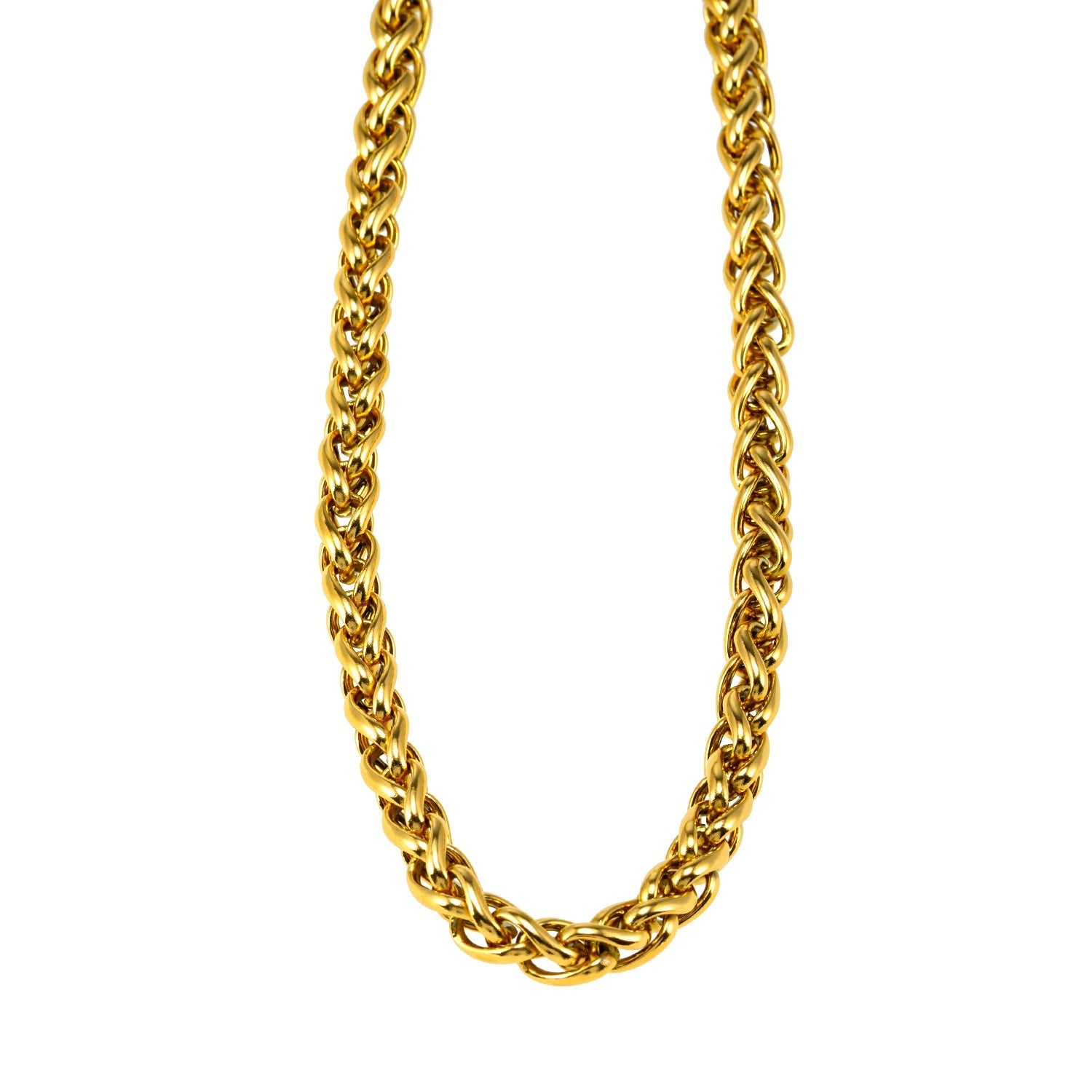Style ABBOT: Interwoven Oval Hoop Chunky Necklace - Velora Luxury Fashion