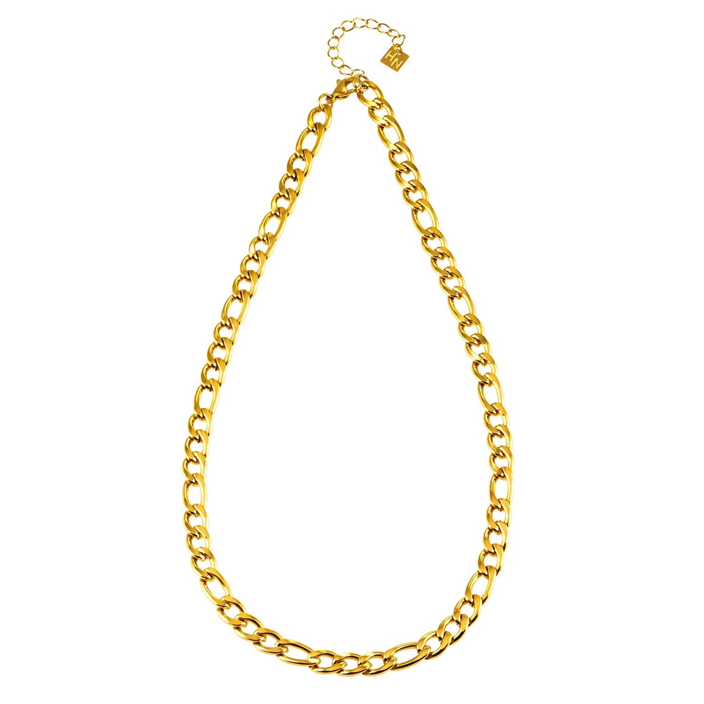 Style SUTTON: Cuban-Link Statement Chain Necklace in Gold - Velora Luxury Fashion