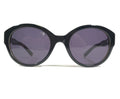 Sunglasses DIAGRAM BLACK WOOD Brown Round Frames w Purple Lenses - Velora Luxury Fashion