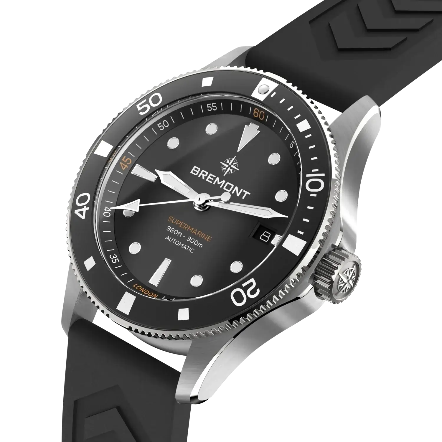 Bremont Supermarine 300M SM40-DT-SS-BK-R-S - Velora