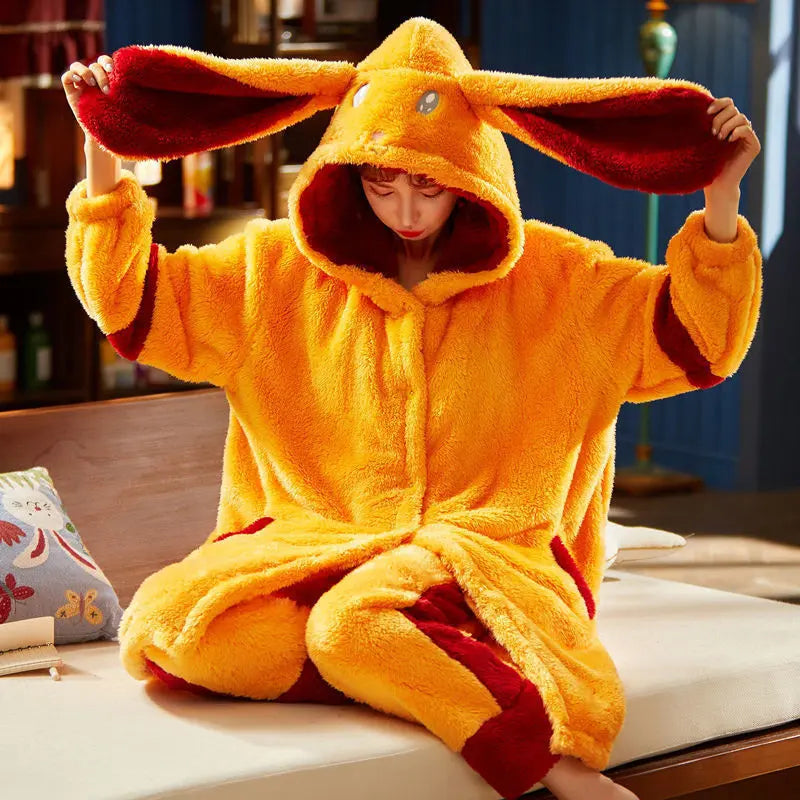 Sweet Fall Pajamas  Flannel Nightgown Women EX-STOCK Canada