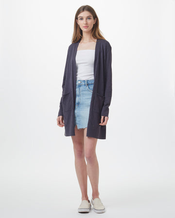 Highline Cotton Sage Tree Stitch Cardigan