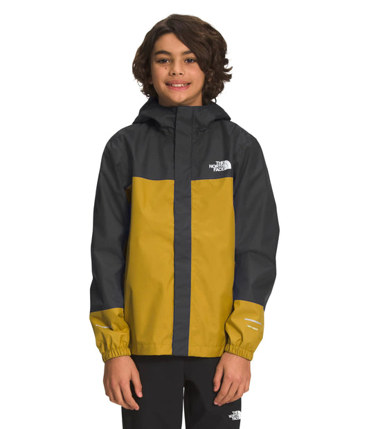 THE NORTH FACE Boys Antora Waterproof Rain Jacket Mineral Gold X-Large - Velora Luxury Fashion