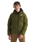 THE NORTH FACE Boys Reversible North Down Hooded Jacket Forest Olive Small - Velora Luxury Fashion