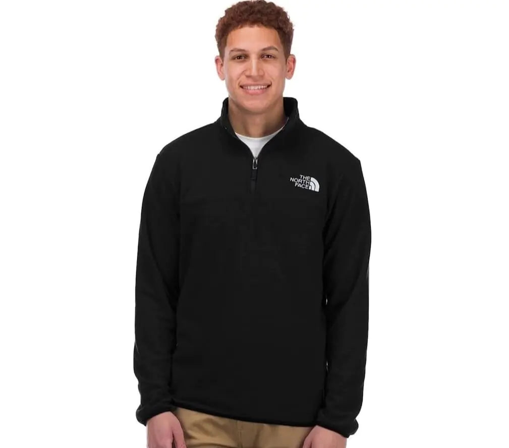 THE NORTH FACE Mens Anchor 1/4 Zip TNF Black Large - Velora Luxury Fashion