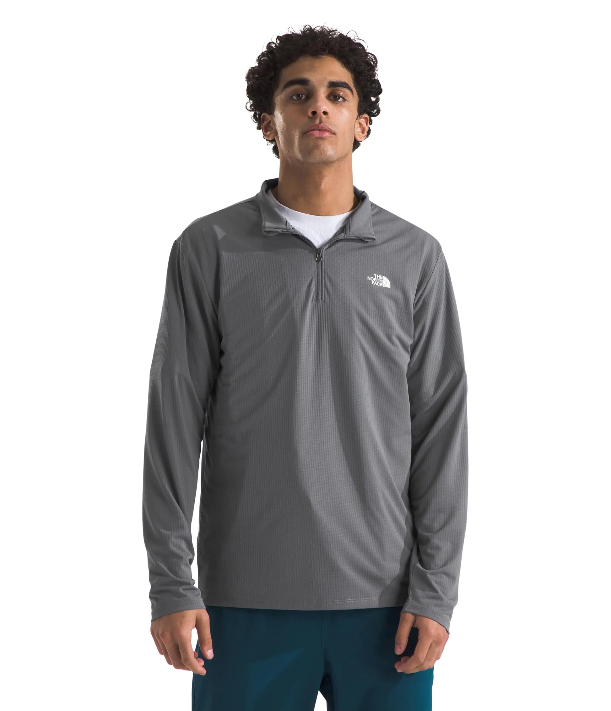 THE NORTH FACE Mens Elevation ¼ Zip Smoked Pearl XX-Large - Velora Luxury Fashion