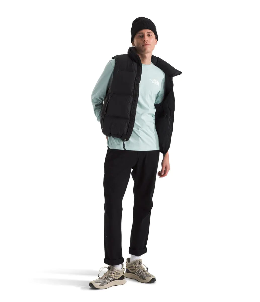 THE NORTH FACE Mens Long Sleeve Box NSE Tee Muted Pine Small - Velora Luxury Fashion