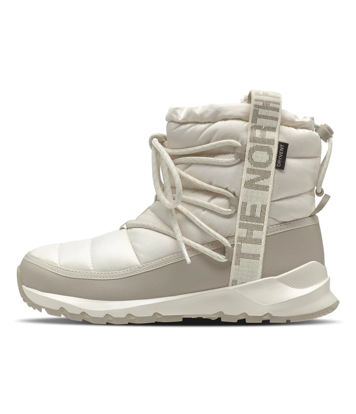 THE NORTH FACE Thermoball Lace Up WP Womens Boots Gardenia White/Silver Grey 8 - Velora Luxury Fashion