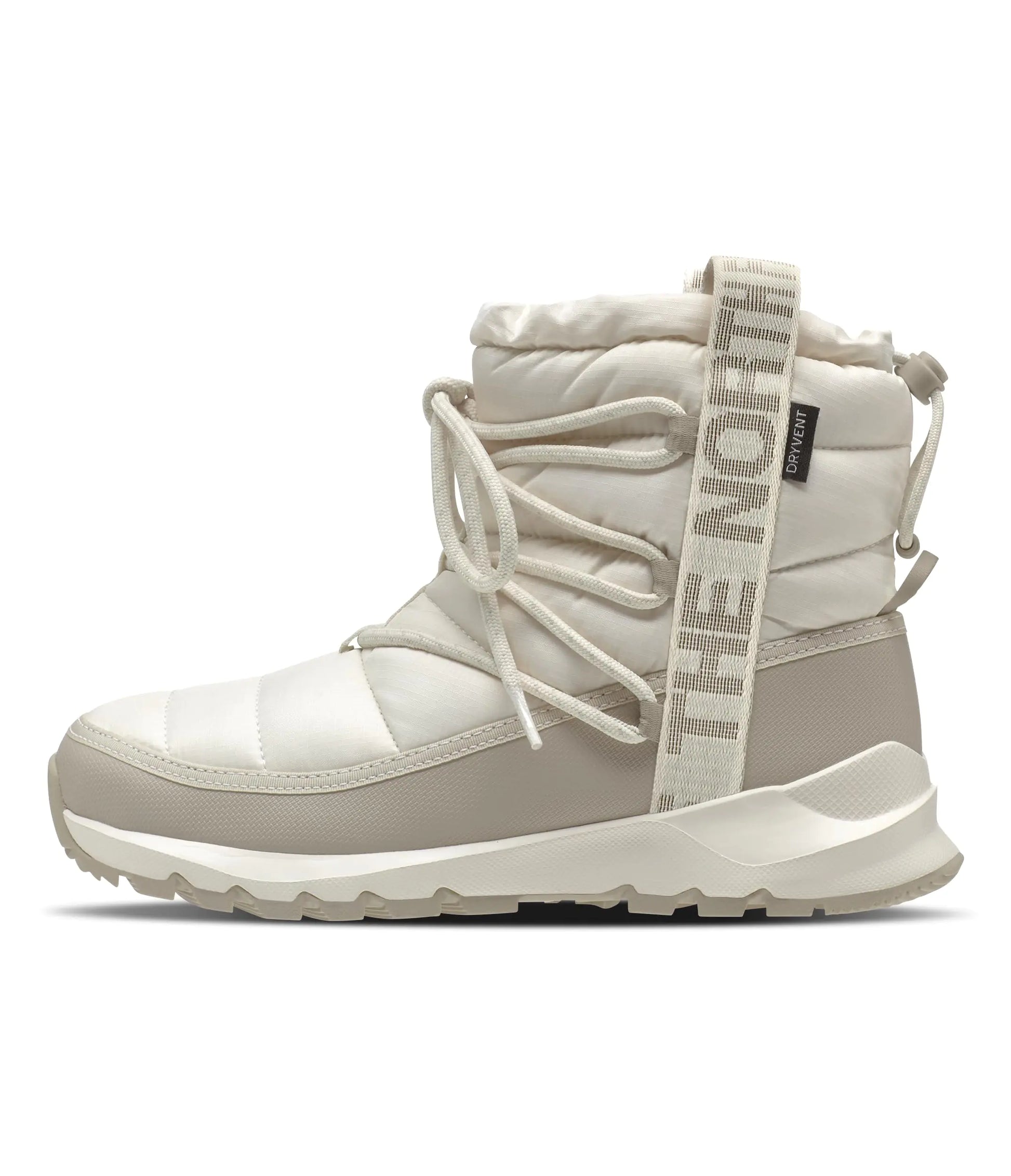 THE NORTH FACE Thermoball Lace Up WP Womens Boots Gardenia White/Silver Grey 8 - Velora Luxury Fashion